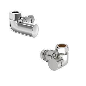 Tissino Hugo Double Corner Valves Chrome
