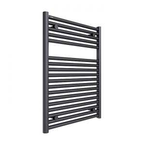 Tissino Hugo Towel Rail 812 x 600 Anthracite Factory Filled Electric