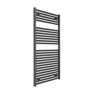 Tissino Hugo Towel Rail 1212 x 600 Anthracite Factory Filled Thermo Electric