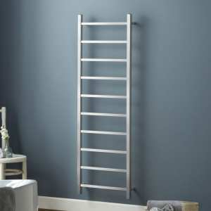 TowelRads Diva 1500 x 500mm Brushed Stainless Steel Towel Radiator