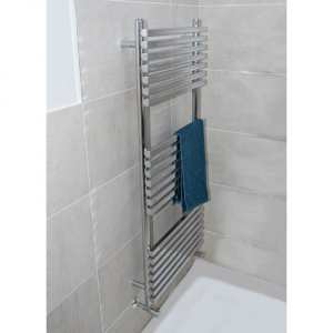 TowelRads Oxfordshire 750 x 500mm Chrome Designer Towel Rail