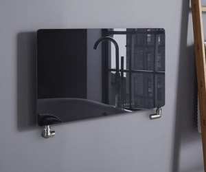TowelRads Vetro Frame 1000 x 500mm Black Designer Radiator
