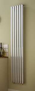 TowelRads Dorney 1800 x 352mm Chrome Vertical Designer Radiator