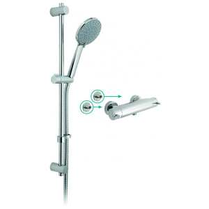 Vado Celsius Thermostatic 4 Function Shower Kit with Wall Mounting Brackets CEL17013411CP