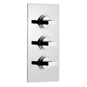 Vado Notion Wall Mounted Concealed 3 Handle Thermostatic Valve