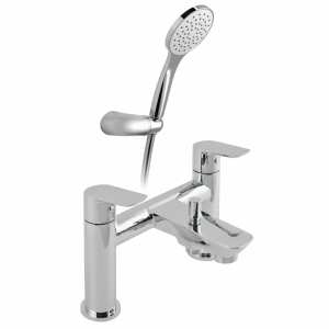Vado Photon 2 Hole Bath Shower Mixer Tap with Shower Kit