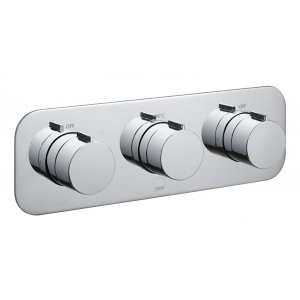 Vado Tablet 2 Outlet Concealed Thermostatic Shower Valve Horizontal TAB1282HALTCP