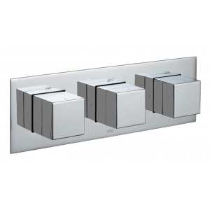 Vado Tablet 3 Outlet Concealed Thermostatic Shower Valve Horizontal TAB1283HNOTCP