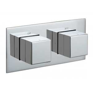 Vado Tablet 2 Outlet Concealed Thermostatic Shower Valve Horizontal TAB1482HNOTCP