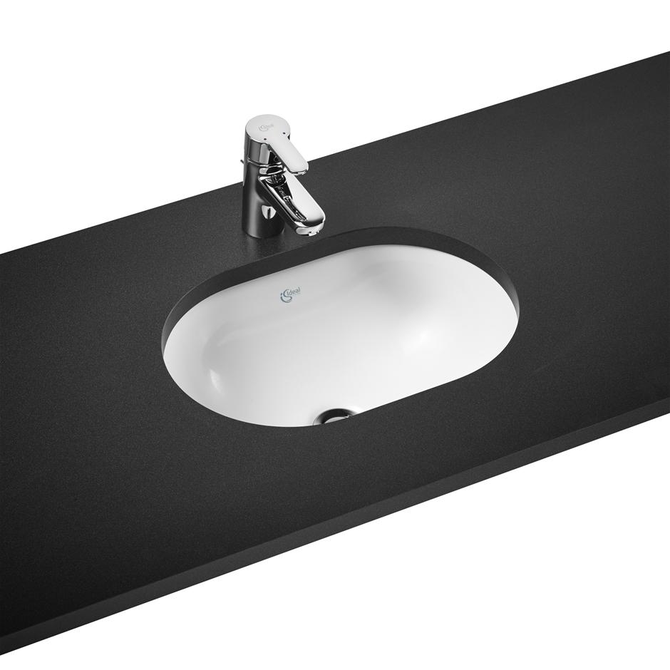 Ideal Standard Concept Oval 48 undercountertop basin with overflow