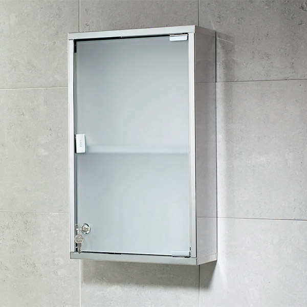 Gedy Bathroom Medicine Cabinet Rectangular Polished/Frosted Glass ... Gedy Bathroom Medicine Cabinet Rectangular Polished/Frosted Glass ...