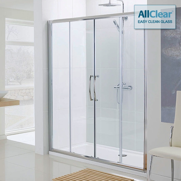 Lakes Classic Semi Frameless Double Slider Shower Door 1800mm Lakes Classic Semi Frameless Double Slider Shower Door 1800mm