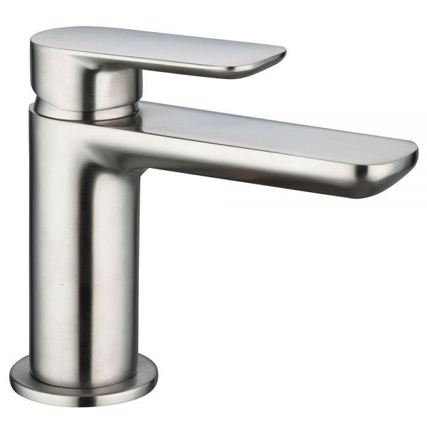 Highlife Rona Brushed Nickel Cloakroom Mono Basin Mixer Tap with Waste
