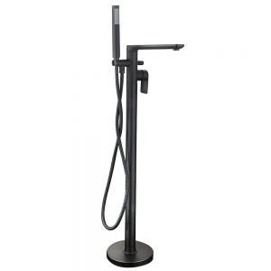 Highlife Rona Matt Black Floor Standing Bath Shower Mixer Tap