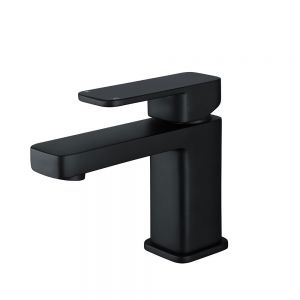 Highlife Fife Matt Black Cloakroom Mono Basin Mixer Tap with Waste