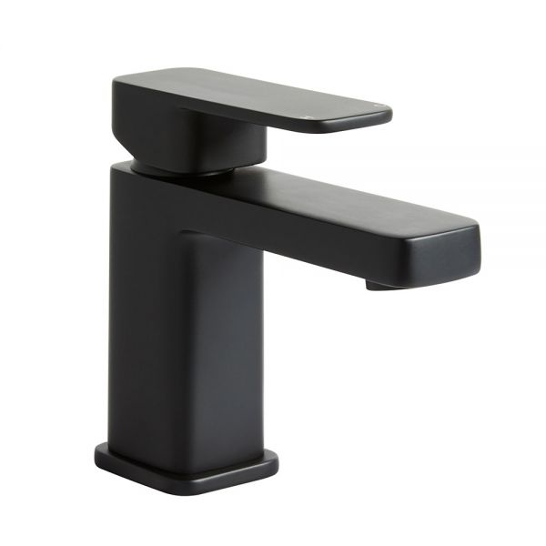 Highlife Fife Matt Black Mono Basin Mixer Tap with Waste