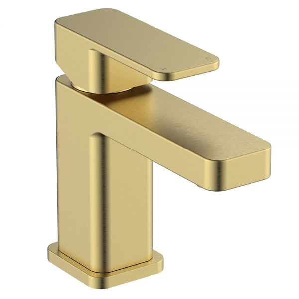 Highlife Fife Brushed Brass Mono Basin Mixer Tap with Waste