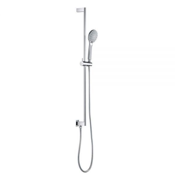 JTP Curve Chrome 900mm Slide Rail Shower Kit with Handset, Hose and Wall Outlet