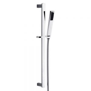 JTP Infinity Chrome 700mm Slide Rail Shower Kit with Square Handset and Hose