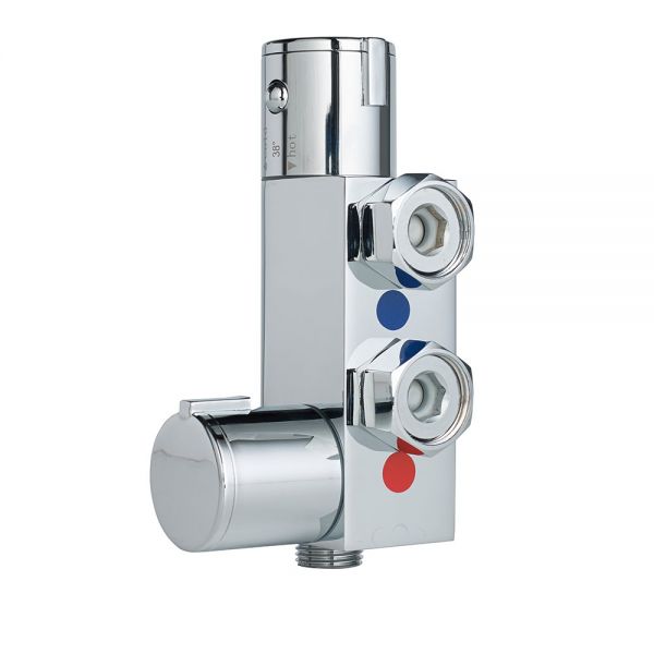 Highlife Chrome Compact Vertical Thermostatic Bar Shower Valve #3