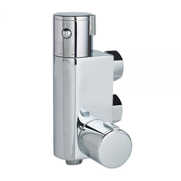 Highlife Chrome Compact Vertical Thermostatic Bar Shower Valve