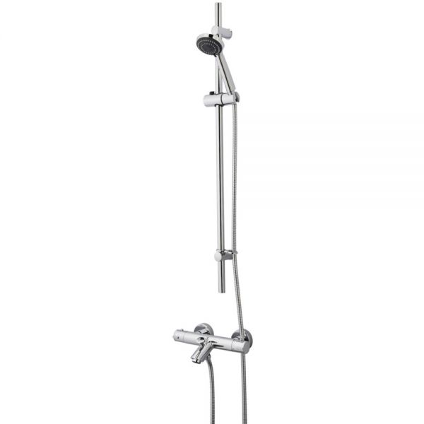 Highlife Dean Chrome Exposed Thermostatic Rigid Riser Shower Kit