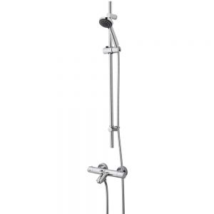 Highlife Dean Chrome Exposed Thermostatic Rigid Riser Shower Kit