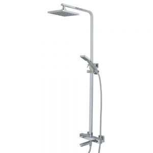 Highlife Galston Chrome Exposed Thermostatic Rigid Riser Shower Kit