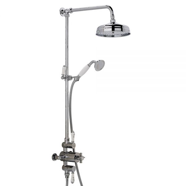 Highlife Dunbar Chrome Exposed Thermostatic Rigid Riser Shower Kit