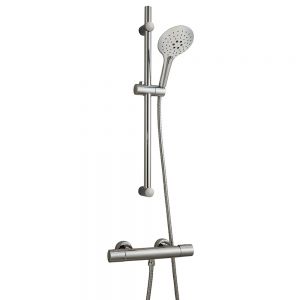 Highlife Darvel Chrome Thermostatic Cool Touch Bar Shower Valve with Riser Rail Kit