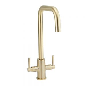 Highlife Don Brushed Brass Mono Kitchen Mixer Tap