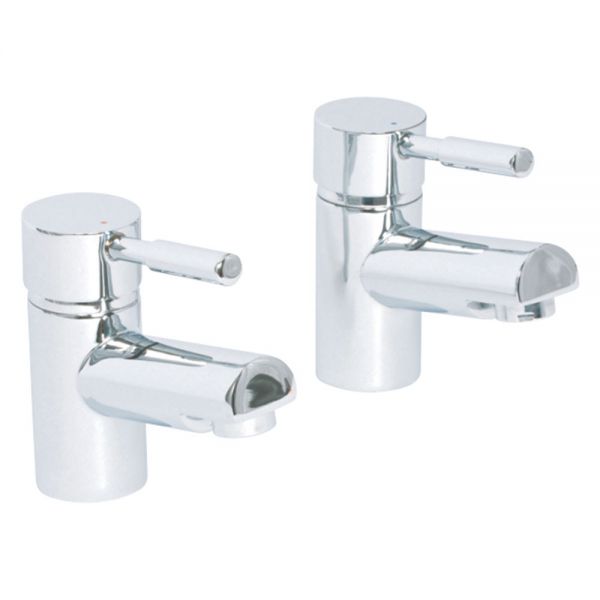 Highlife Tay Chrome Basin Pillar Taps