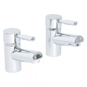 Highlife Tay Chrome Basin Pillar Taps