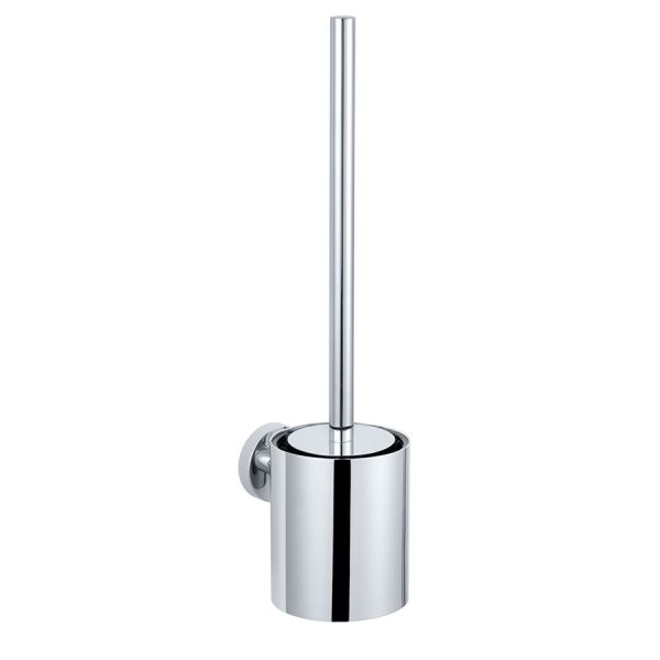 JTP Florence Chrome Wall Mounted Toilet Brush Set