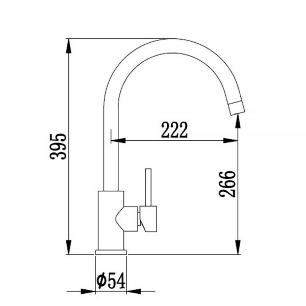 Highlife Alva Stainless Steel Mono Kitchen Mixer Tap #2