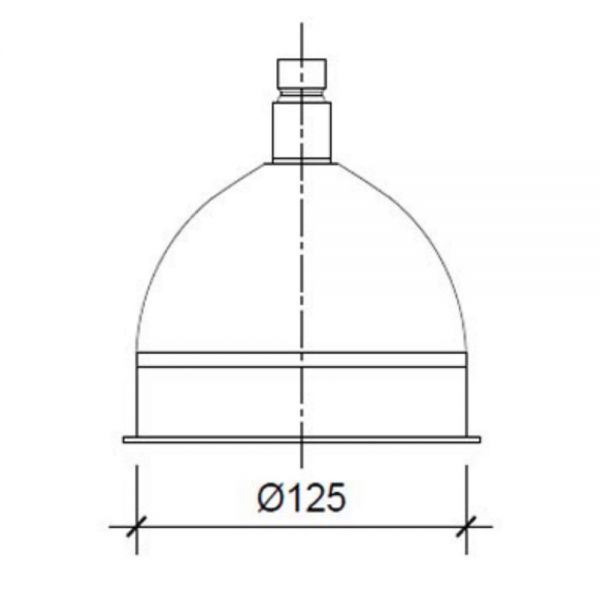 JTP Grosvenor Chrome 125mm Victorian Round Shower Head #2