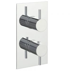 JTP Florence Chrome Two Outlet Thermostatic Shower Valve