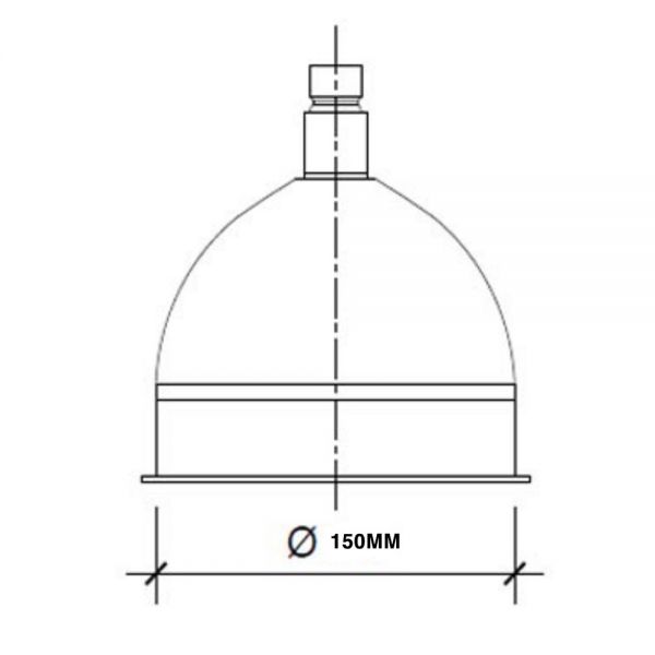 JTP Grosvenor Chrome 150mm Victorian Round Shower Head #2