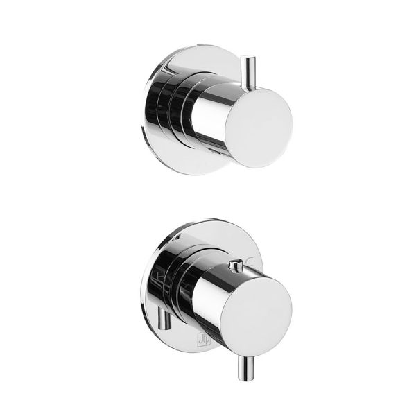 JTP Florence Chrome Modular Thermostatic Concealed 2 Outlet Shower Valve
