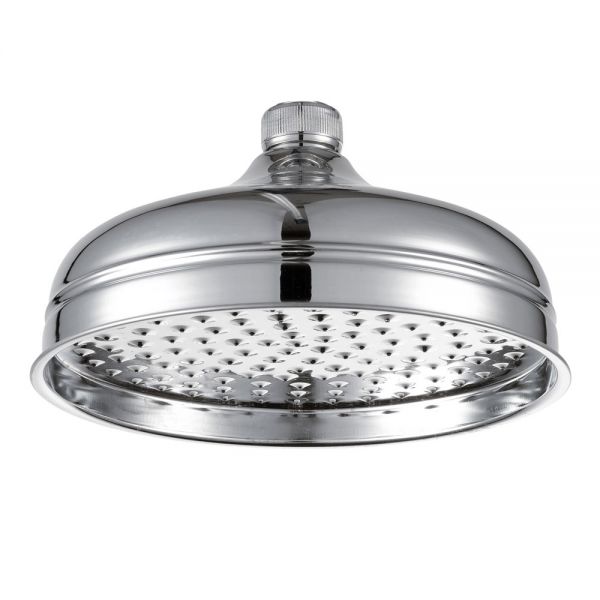 JTP Grosvenor Chrome 200mm Victorian Round Shower Head