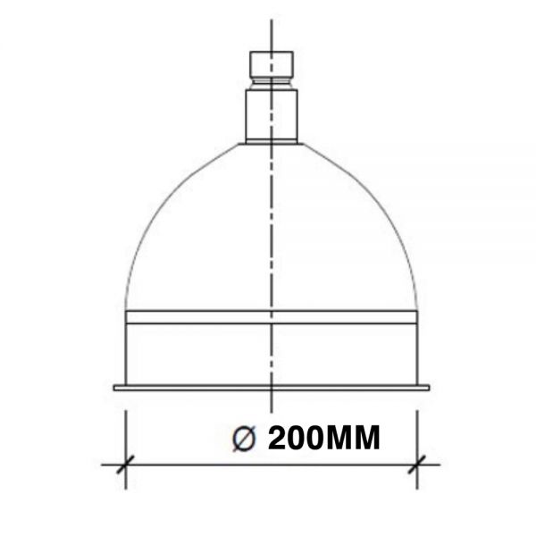 JTP Grosvenor Nickel 200mm Victorian Round Shower Head #2