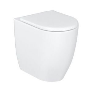 Britton Milan Rimless Back to Wall Toilet with Seat