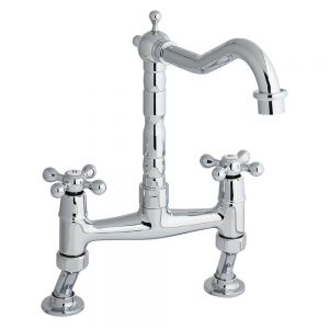 Highlife Balmoral Chrome Bridge Kitchen Mixer Tap