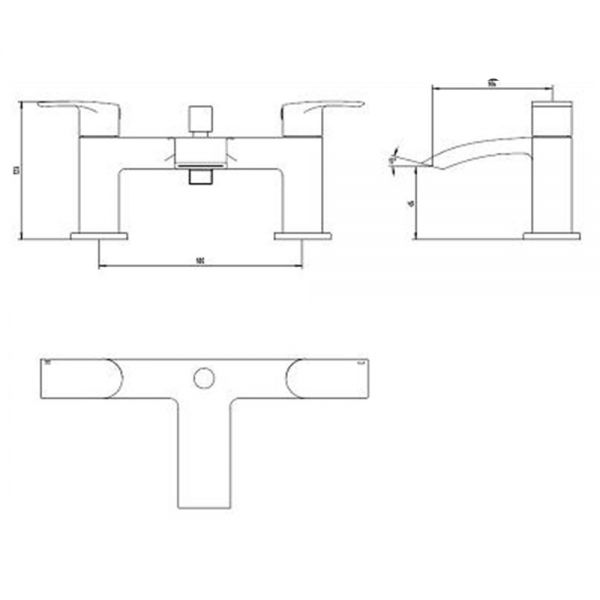 Highlife Coll Chrome Bath Shower Mixer Tap #2