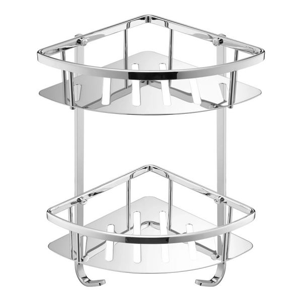 JTP Florence Chrome Corner Twin Basket