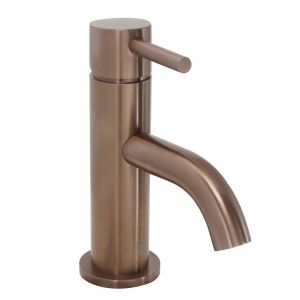 JTP VOS Brushed Bronze Mini Basin Mixer Tap