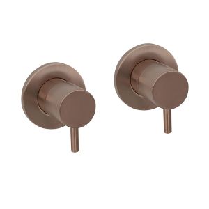 JTP VOS Brushed Bronze Wall Mounted Valves