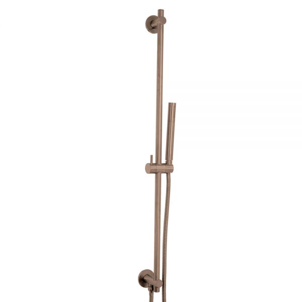 JTP VOS Brushed Bronze 900mm Slide Rail Shower Kit with Handset and Hose