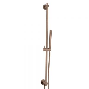 JTP VOS Brushed Bronze 900mm Slide Rail Shower Kit with Handset and Hose