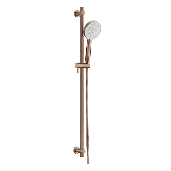 JTP VOS Brushed Bronze Slide Rail Shower Kit with Round Handset and Hose